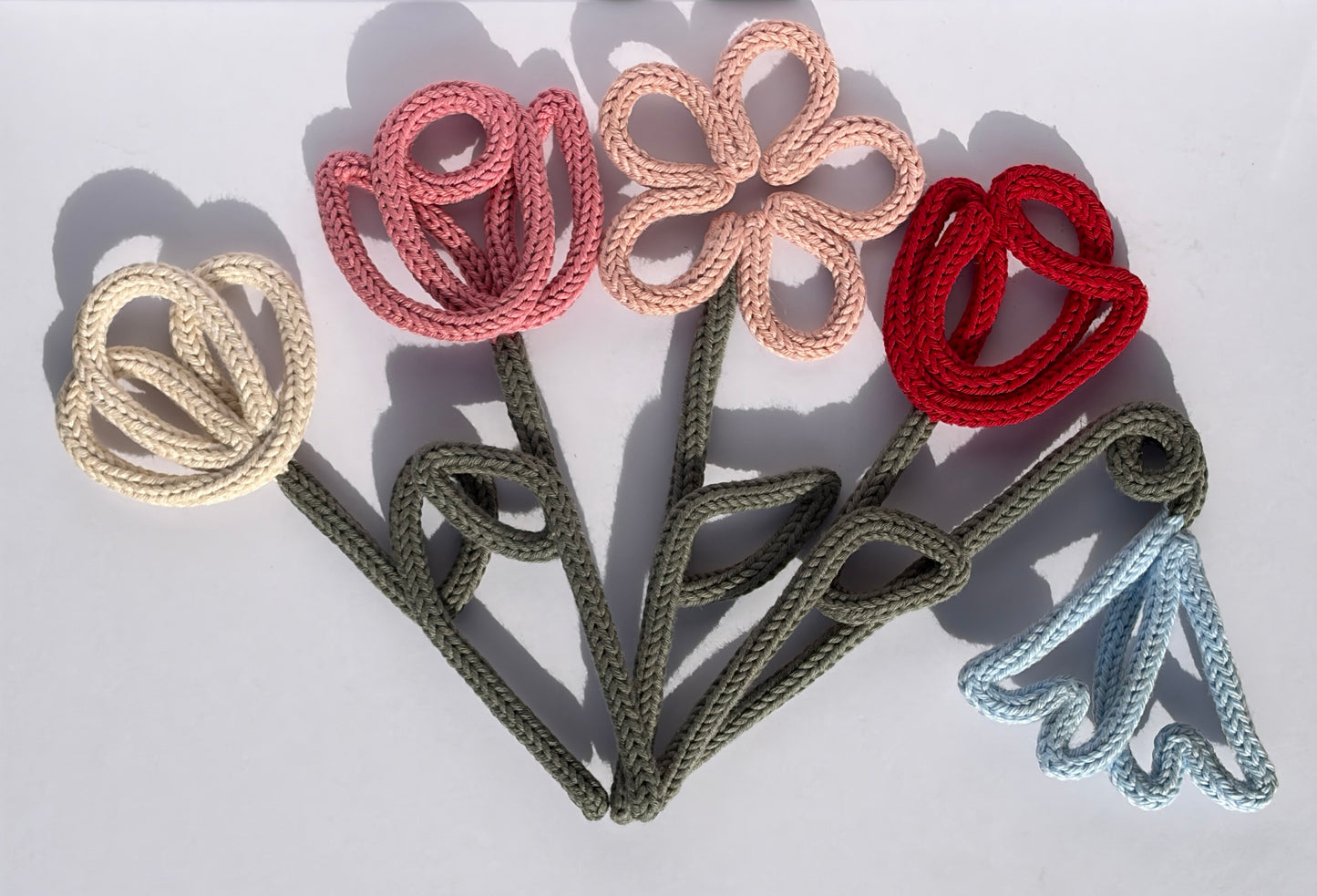 Knitted Flower Stems