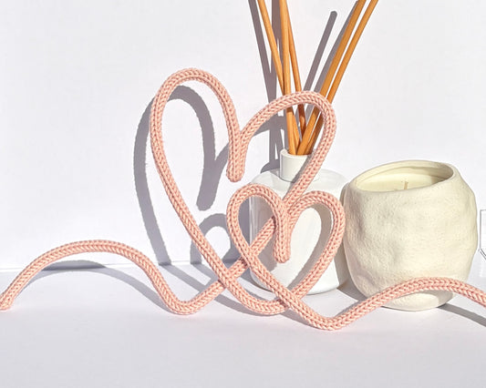 Knitted Wire Heart Duos