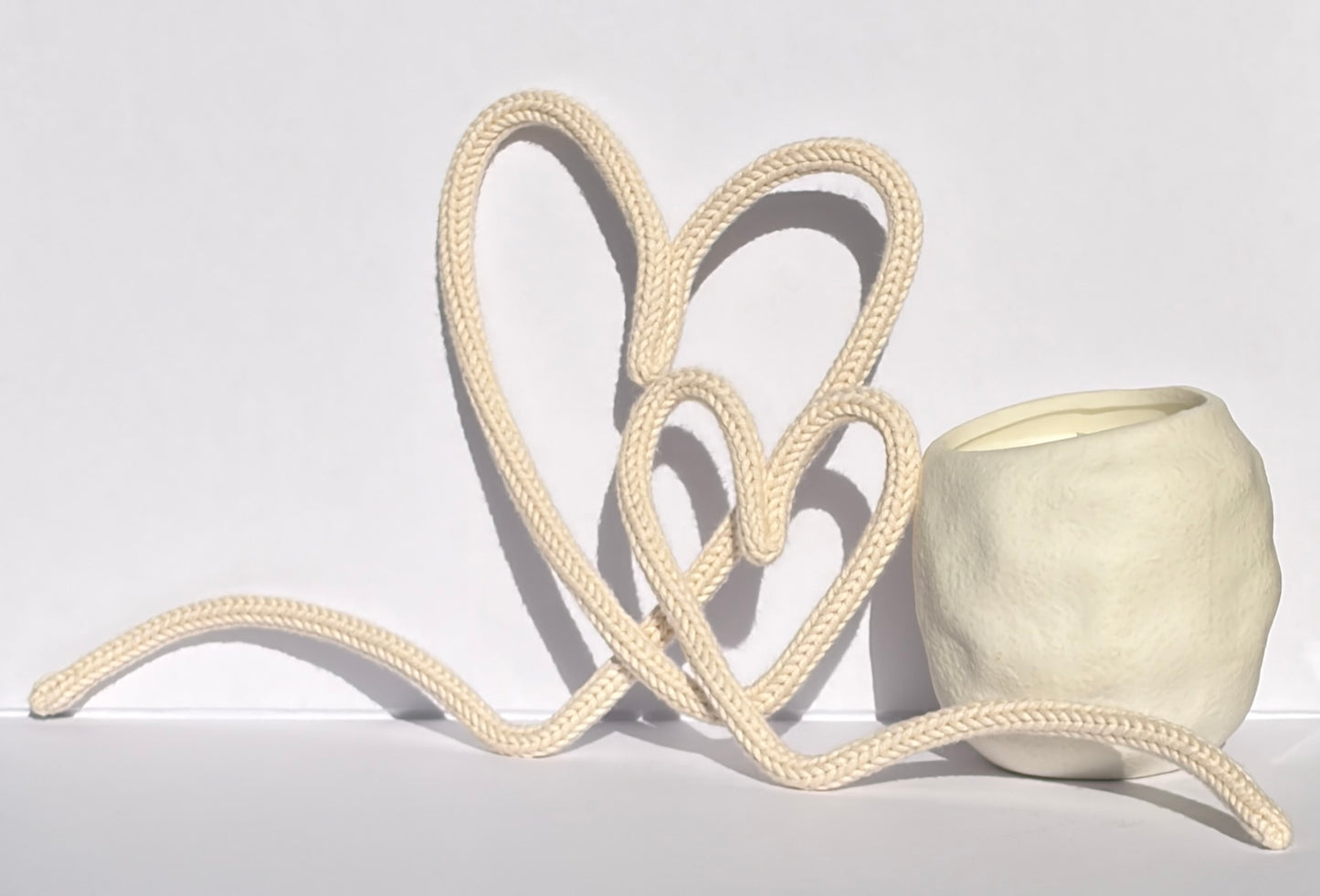 Knitted Wire Heart Duos
