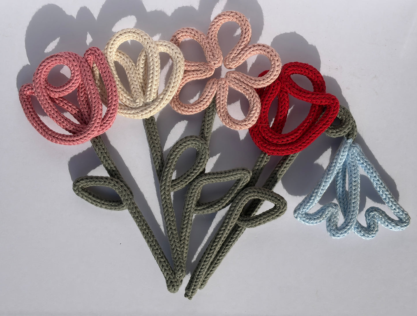 Knitted Flower Stems