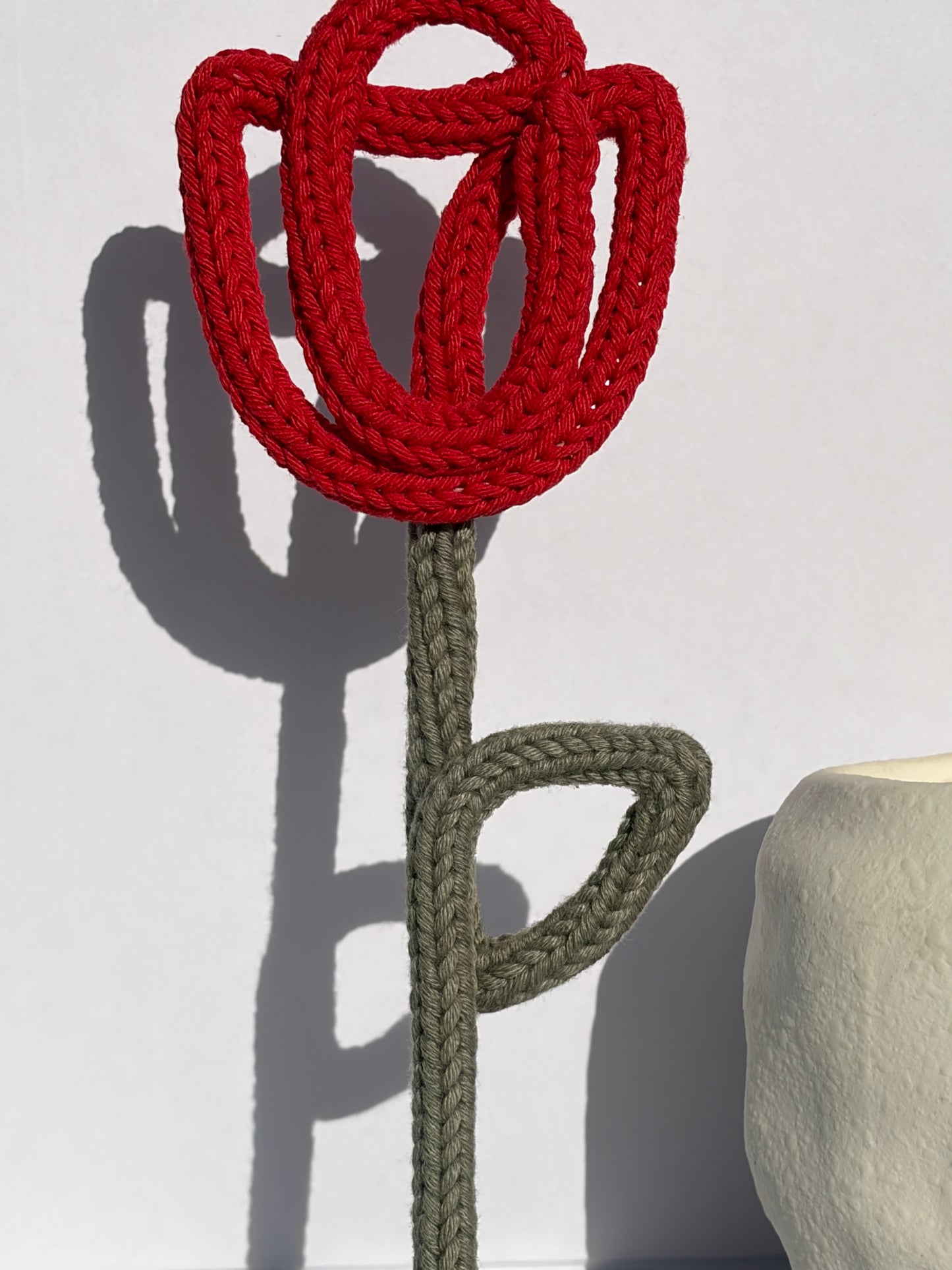 Knitted Freestanding Flowers