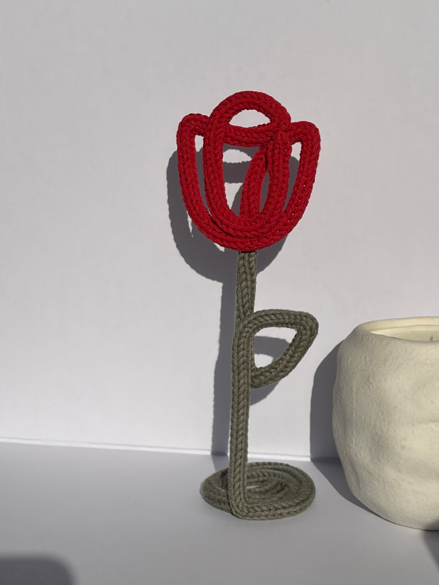 Knitted Freestanding Flowers